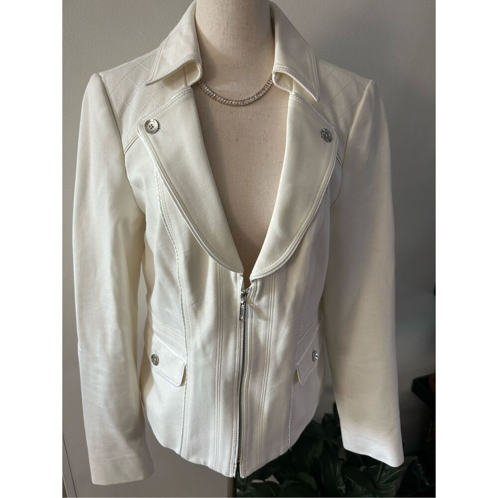 White House black market white jacket blazer size 12